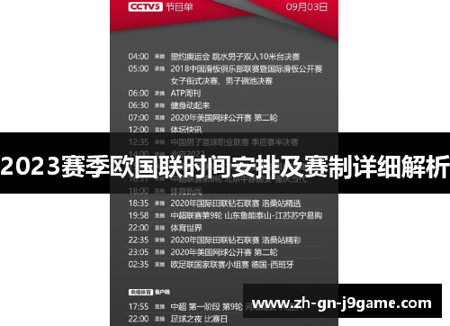 2023赛季欧国联时间安排及赛制详细解析